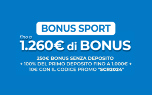 Bonus esclusivo Betflag con Codice SCR2024