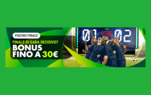 Promo Fischio Finale di Better con Bonus Sport