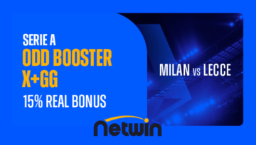 Promo Serie A Odd Booster Lecce-Milan di Netwin