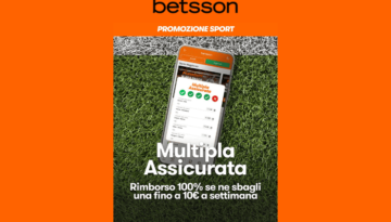 Promo Multipla Assicurata fino al 6 Ottobre di Betsson