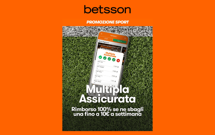 Promo Multipla Assicurata fino al 6 Ottobre di Betsson