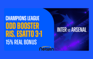 Promo Odd Booster Inter-Arsenal di Netwin