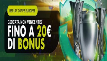 Bonus Lottomatica Replay Coppe Europee