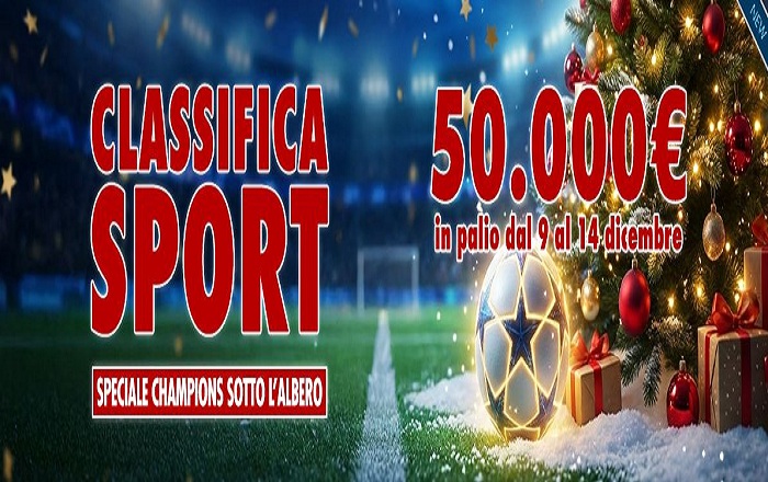 Betflag Speciale Champions sotto l'albero